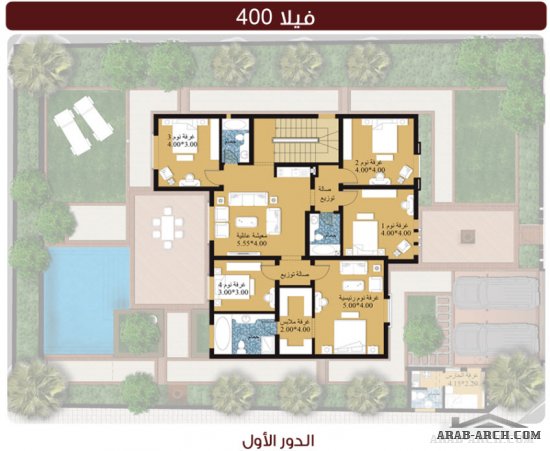 مشروع ففل مشارف جده مسحه 400 متر