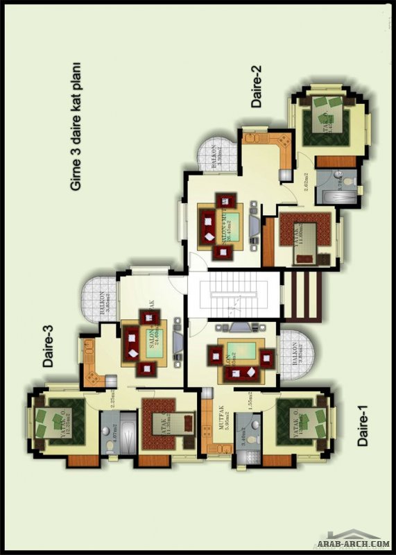 مجمع سكني مع مسبح Apartment Complex with Swimming Pool