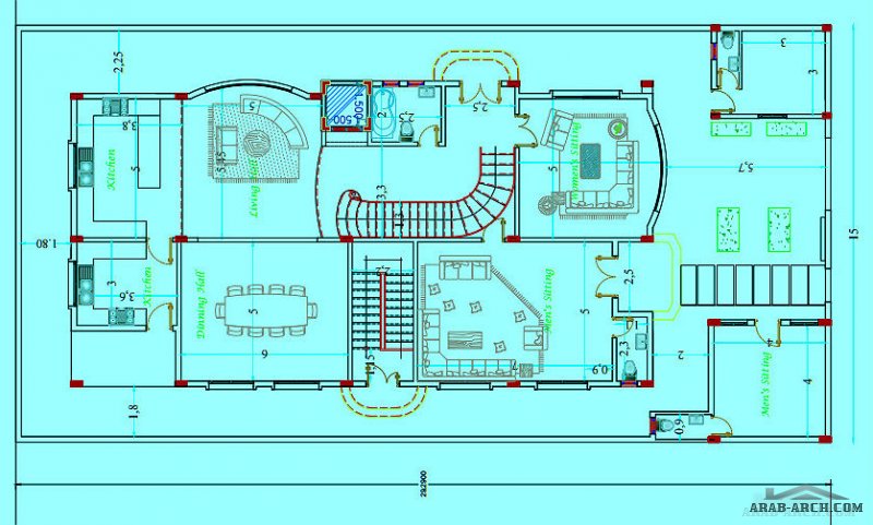 تصاميم فييلا سكنية بالرياض من اعمال  solo design