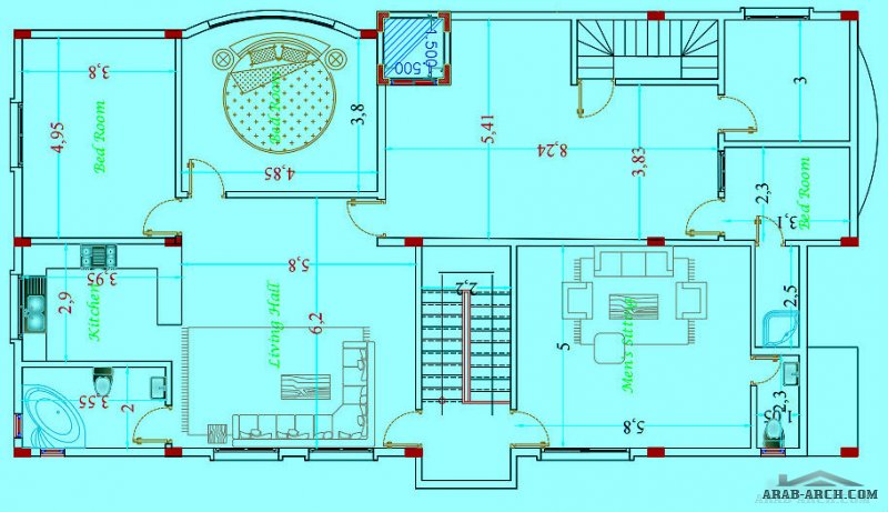 تصاميم فييلا سكنية بالرياض من اعمال  solo design