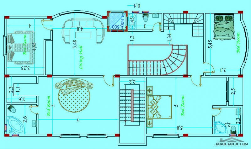 تصاميم فييلا سكنية بالرياض من اعمال  solo design