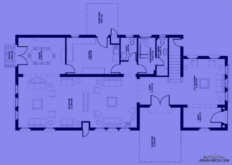 stand alone villa floor plan type