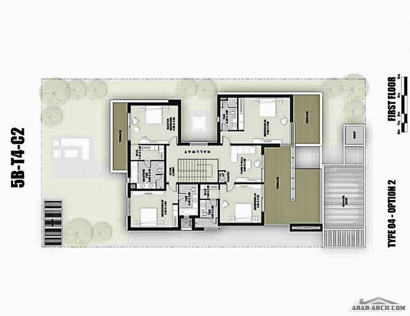 villa type 4B floor plans