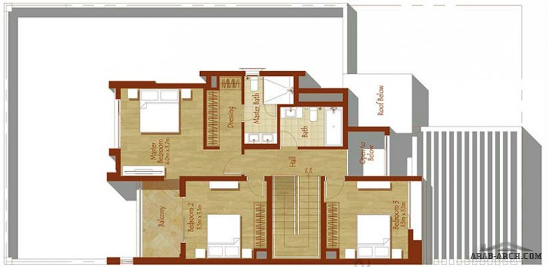 Reem Community Townhouses - 4 Bedroom Type 1E 2650 Sq.Ft