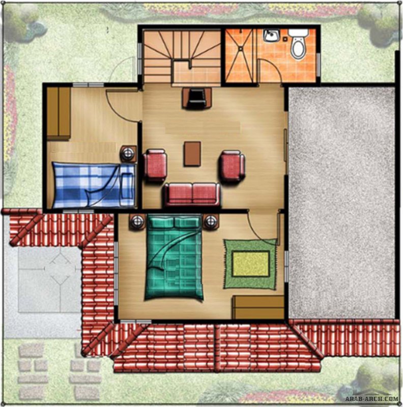 Walnut Expanded House Model