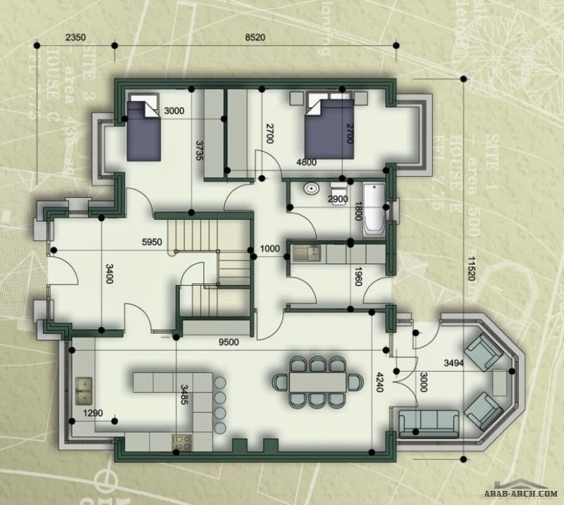 Two Story Small House Plans