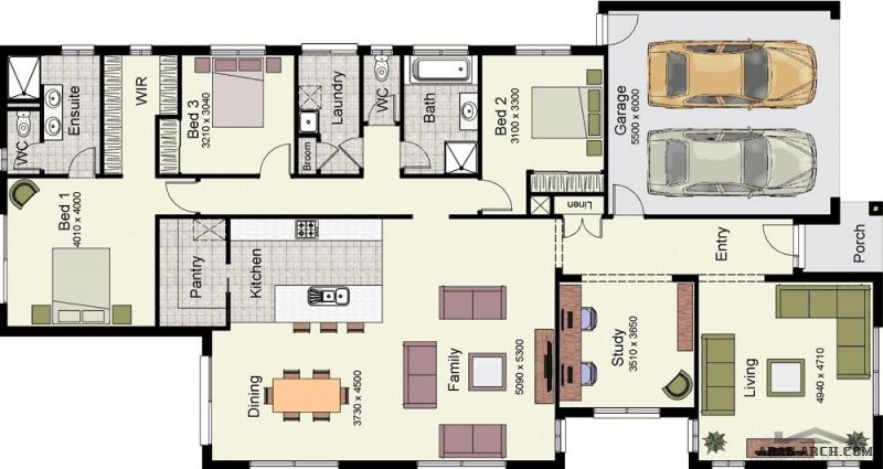 Luxury floor plans for homes with 4 Bedrooms