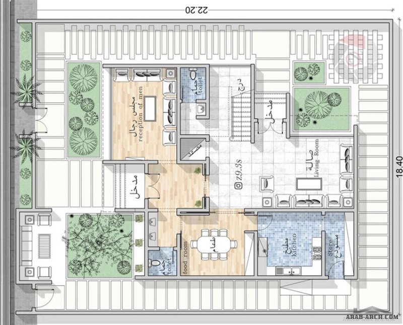 تصميم فيلا من مبادرة حساب تصميم مهندس يحيي زنقوطي