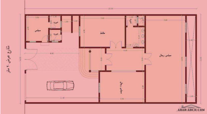 تصميم استراحة بالراض من أعمال شركة القطر للاستشارات الهندسية