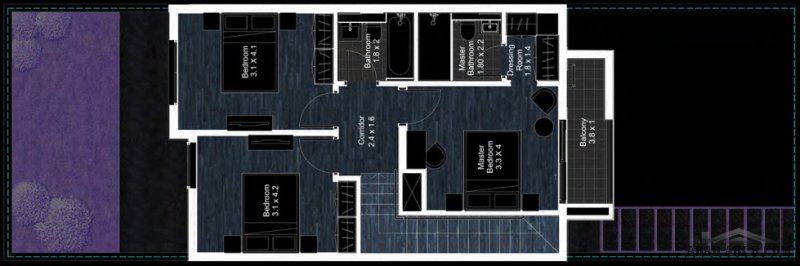 FLOOR PLANS 3 Bedroom Deluxe Townhouse 