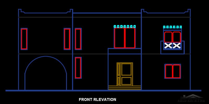 Type A VILLA FLOOR PLANS فيلا صغيرة المساحة