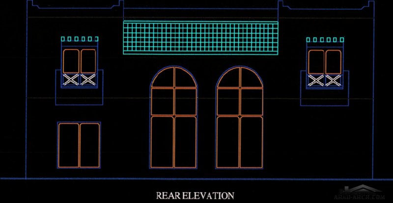 Type A VILLA FLOOR PLANS فيلا صغيرة المساحة