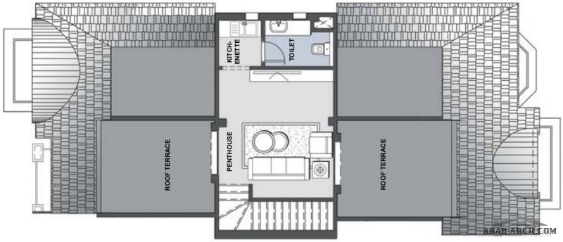 Each level 145 sq.m twin house floor area 