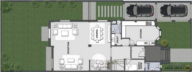 Each level 145 sq.m twin house floor area 