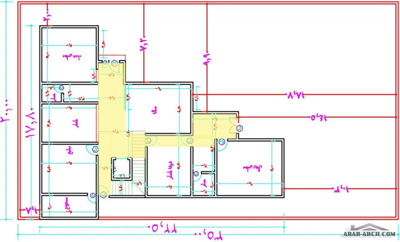 2 مخطط  لارض ابعادها 35 *20 متر