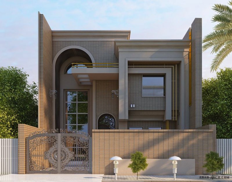 بيوت العراق روائع التصميم الخارجي من أعمال مكتب المهندس اكرم عبد اللطيف‎