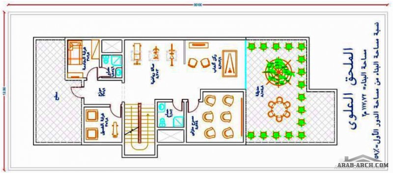 مخطط فيلا تصميم م/ عبدالرحمن باشامخه مساحة الارض 12.5x30