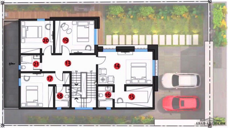 مشروع فيلا رتيل 1 تصميم المعمارية منال الخباز- لمستفيدي منصة سكني مساحة الارض15x25=375