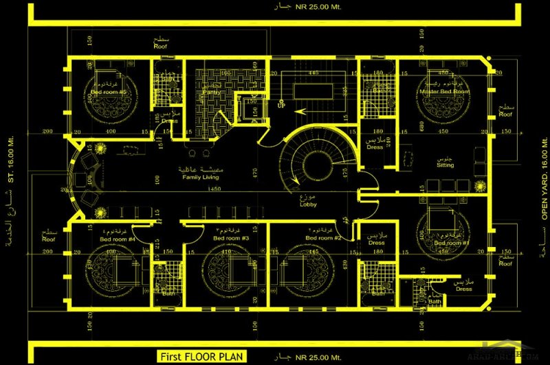 مخطط قسيمه 400 م بطن وظهر 16*25 من اعمال مهندس بليه المسفر 