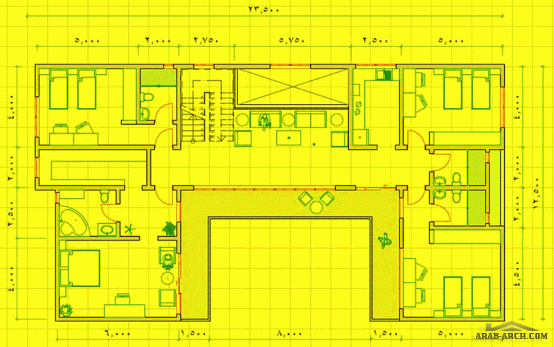 تصاميم بيت سعودي نمط حديث ابعاد الارض 31*16 متر من اعمال SKETCH STUDIO 3