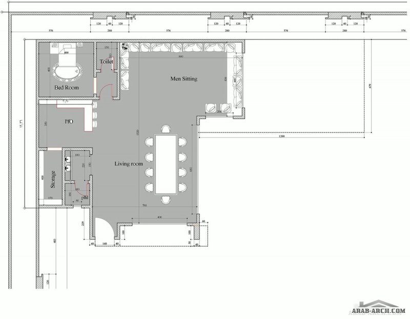 مخطط شاليه تصميم سعودي مع الرسومات المعماريه و الاتوكاد من اعمال ARCH. exterior altamimi