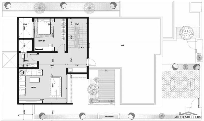 تصميم فيلا مودرن مع استغلال  و توزيع مختلف للمساحات مساحة الطابق الارضي 207 متر مربع و الطابق الاول 166 متر مربع