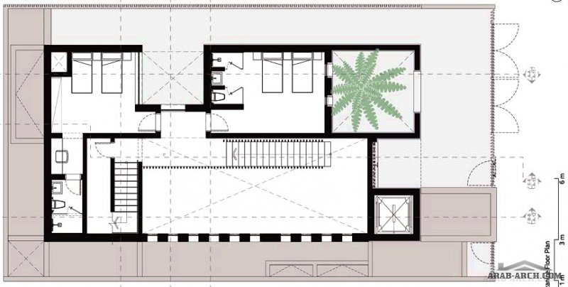 فيلا النخلة PALM VILLA | تصميم منصور آل فرحان لمشروع : فيلا خاصة  مساحة الأرض : 324 م٢