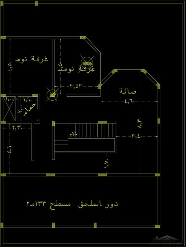 تصاميم فلل  دوبلكس مخطط المعالي أبها  الارض 20*15 متر