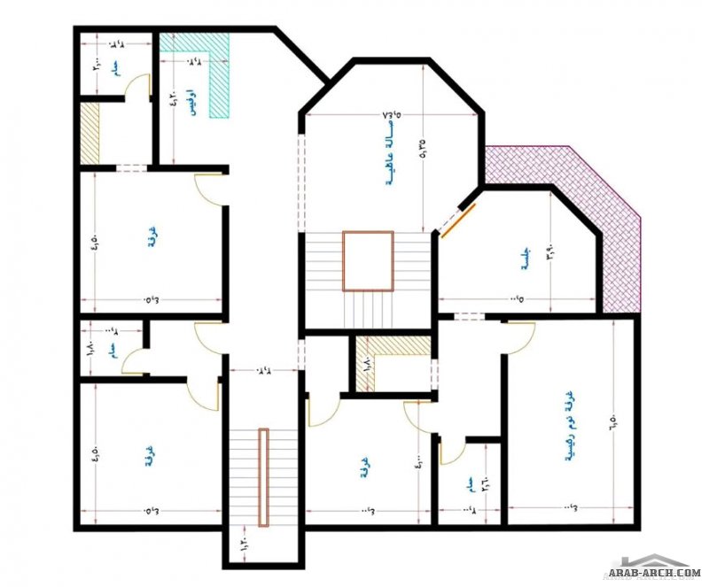 من أعمال  مكتب الراجحي الهندسي فيلا بالمخطط تصميم سعودي حريملاء مقاسات الارض 20*31 متر