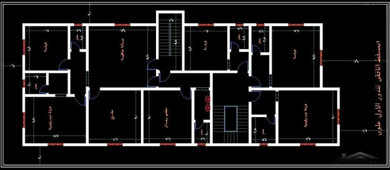 فيلا و شقة علوية 2 تصميم مقترح الأرض 15*30 متر من مكتب الراجحي الهندسي 