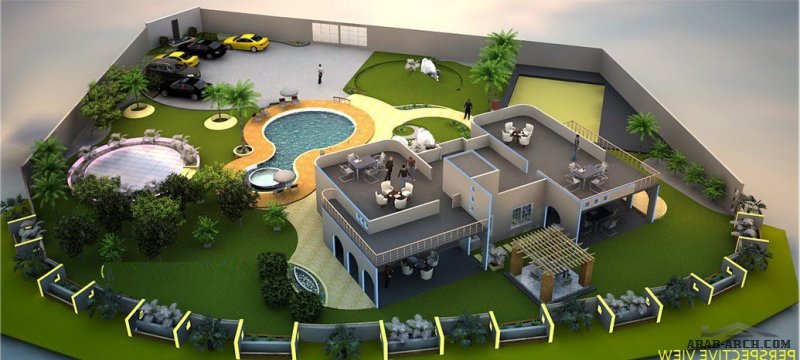 استراحات فاخرة من اعمال Garden Design 