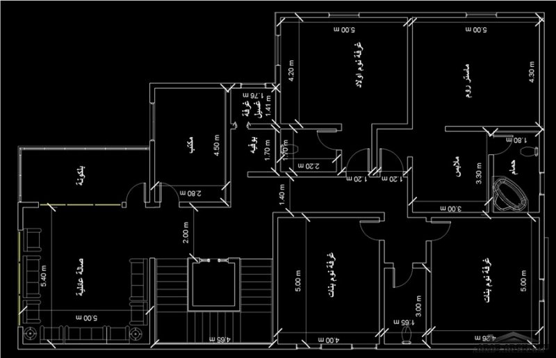 خرائط فيلا تصميم سعودي ابعاد الارض 25*17.5 الارض مشتورة من مشاركات ﻏړﭜﭔ آلْـﮈآړ