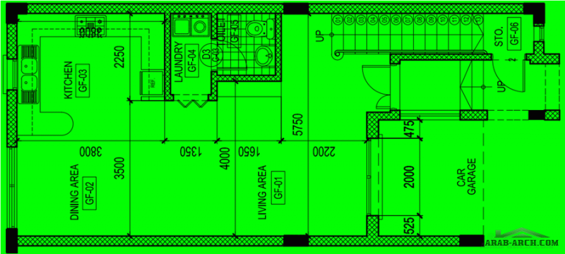 مخطط صغير المساحة تاون هاوس FLOOR PLANS TOWN HOUSES TYPE