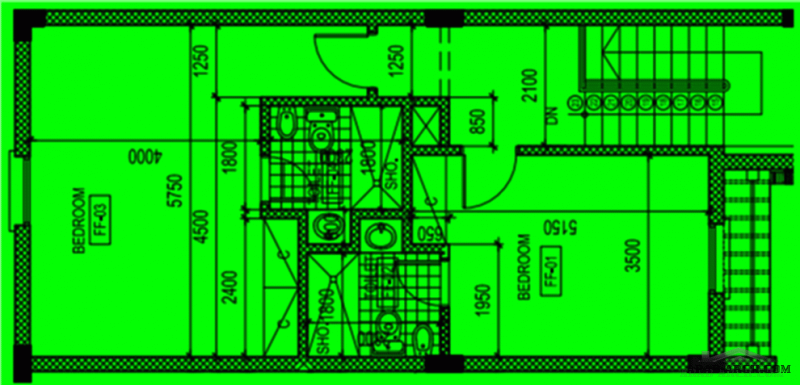 مخطط صغير المساحة تاون هاوس FLOOR PLANS TOWN HOUSES TYPE