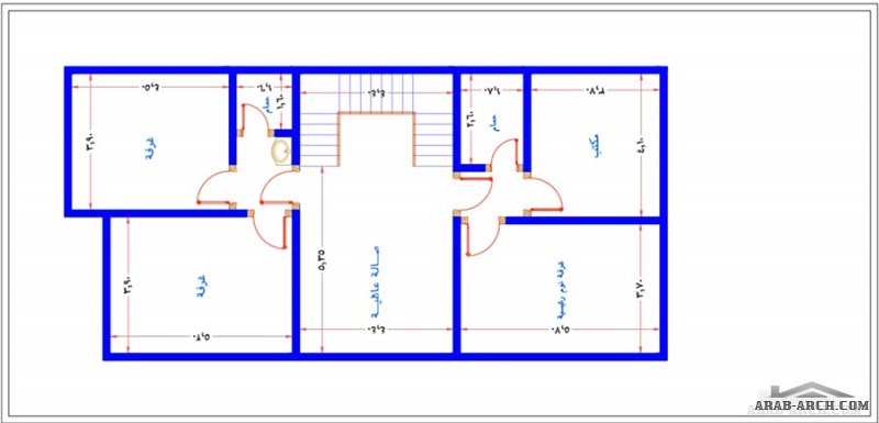 مكتب الراجحي الهندسي مخطط رائع فيلا 12*25 متر تصميم سعودي