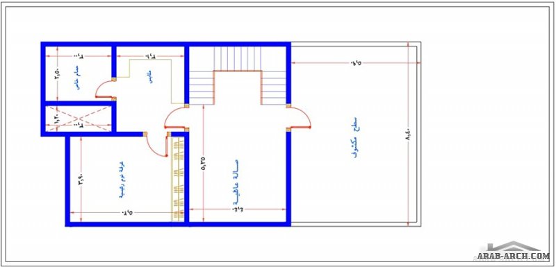 مكتب الراجحي الهندسي مخطط رائع فيلا 12*25 متر تصميم سعودي