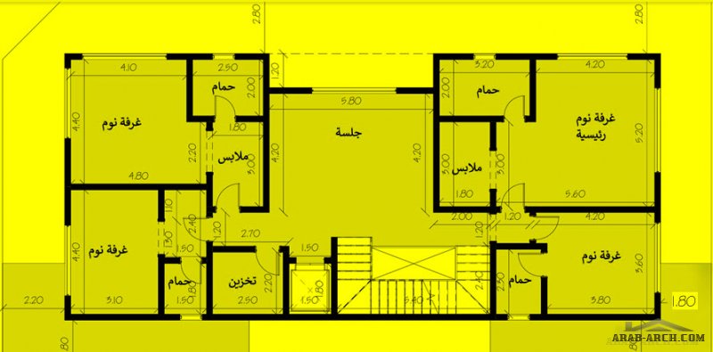 مخطط فيلا الارض 14*25 متر مربع تصميم سعودي من مشاركات عبدالله عبدالرحمن 