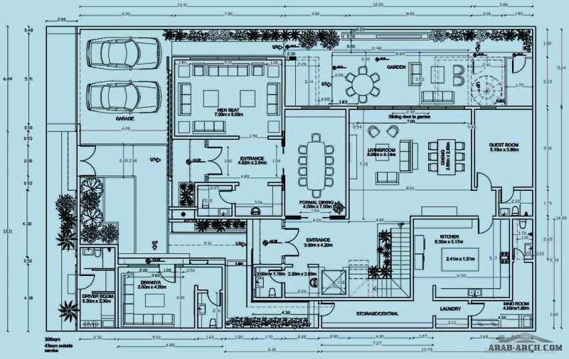 فيلا حي المهندسين الخبر تصميم سعودى مميز جداا  كاملة الرسومات المعمارى  و الانشائي - الصرف و الكهربا مساحة الارض 20  * 30 متر