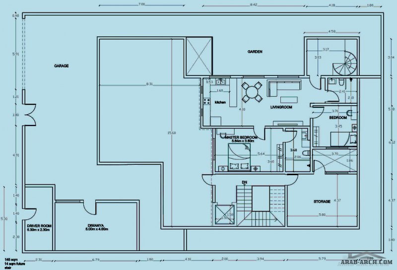 فيلا حي المهندسين الخبر تصميم سعودى مميز جداا  كاملة الرسومات المعمارى  و الانشائي - الصرف و الكهربا مساحة الارض 20  * 30 متر