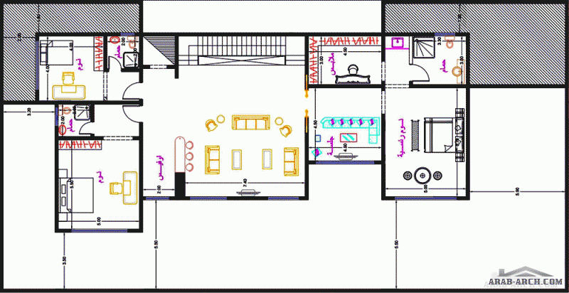 تعدل مخطط فيلا ٦٣٠ مساحة الارض١٨×٣٥م  من مشاركات CAD_iss 