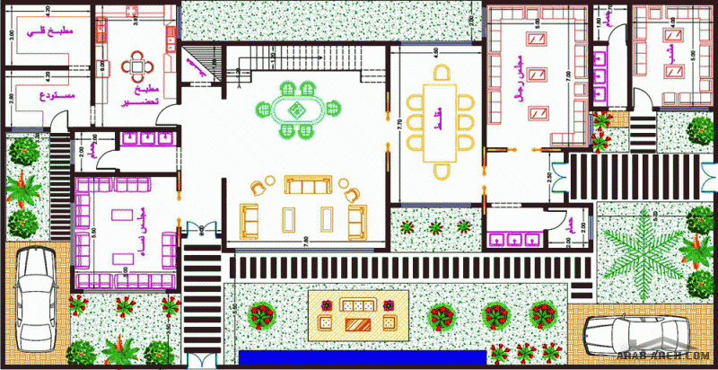 تعدل مخطط فيلا ٦٣٠ مساحة الارض١٨×٣٥م  من مشاركات CAD_iss 