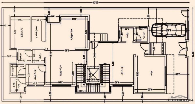 مخطط اطوال الارض 12.5x25 تصميم سعودي طابقين من مشاركات مخططات فلل تويتر 