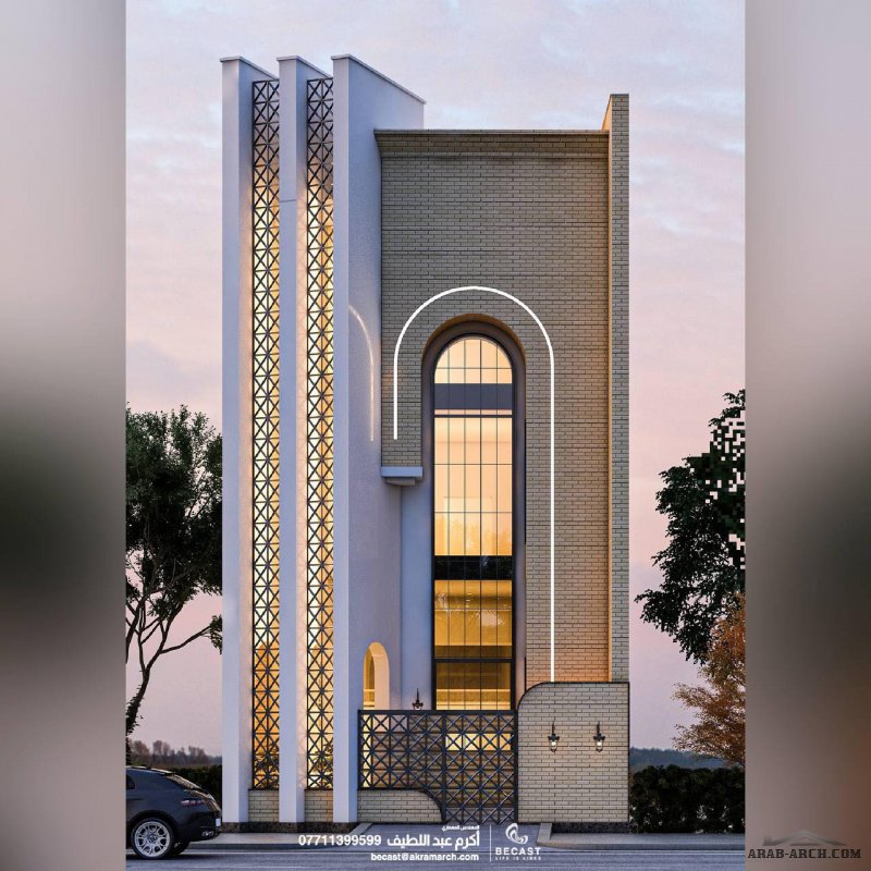 روائع من الابداع للمهندس اكرم عبد اللطيف -واجهات عراقية