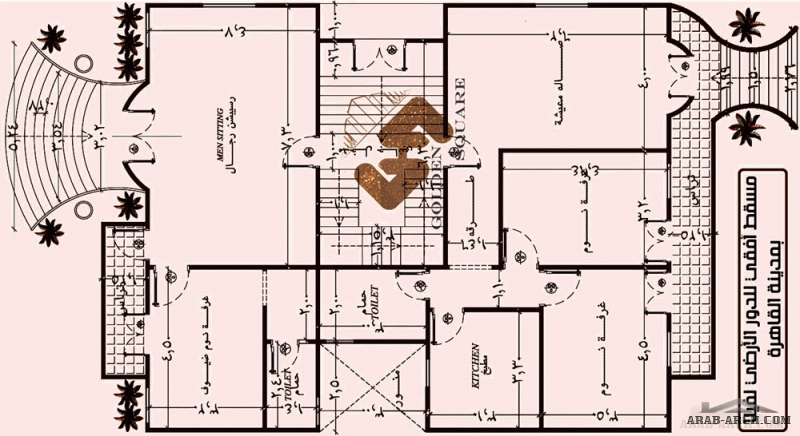 تصميم فيلا دوبلكس علي مساحة 170 متر مربع مصر من  اعمال Golden Square للعمارة والديكور