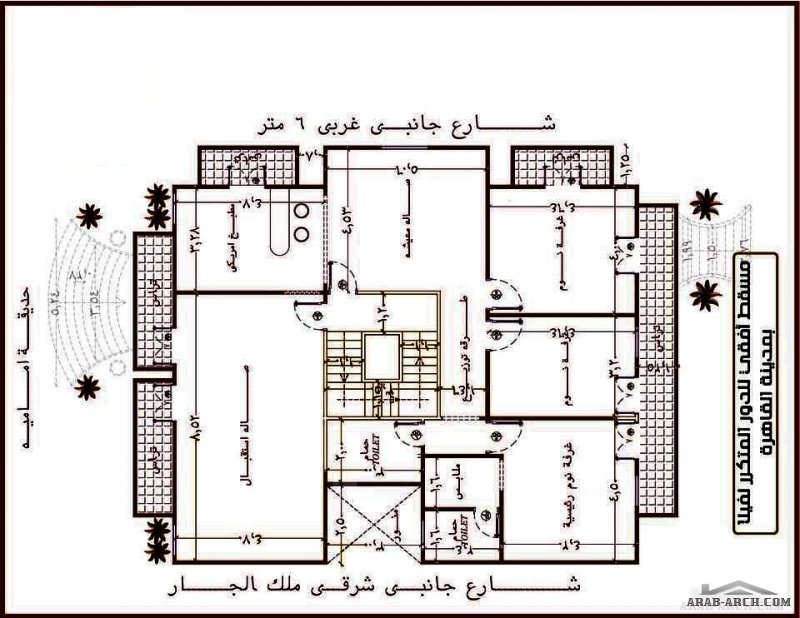 مساقط فيلا دوبلكس بمصر مساحة 170 متر مربع من اعمال  للعمارة و الديكور Golden Square