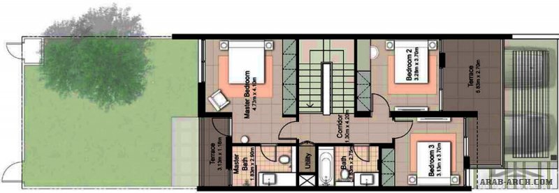 TOWNHOUSE FLOOR PLANS THREE BEDROOM