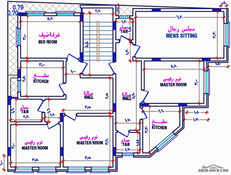 مبنى سكني حديث مع محلات تجارية كتب المرقب للاستشارت الهندسيه والمقاولات