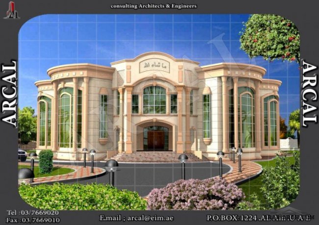 مخطط فيلا خليجى (2) م اركال