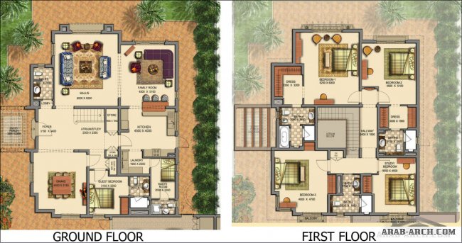   Horizon Type C1 European 5 Bedroom - Victory Heights Floor Plans