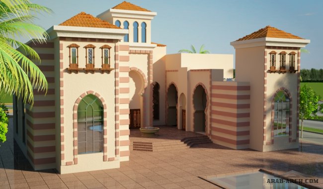 نموذح فيلا طراز اندلسى - Andalusi villa من 4D ENGINNERING 